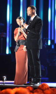 Will Smith e Jada Pinkett Smith insieme al Nobel Peace Prize Concert del 2009