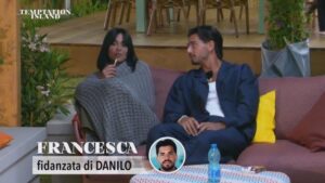 Francesca durante un momento del percorso a Temptation Island