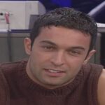 Primo piano di Pietro Taricone al Grande Fratello