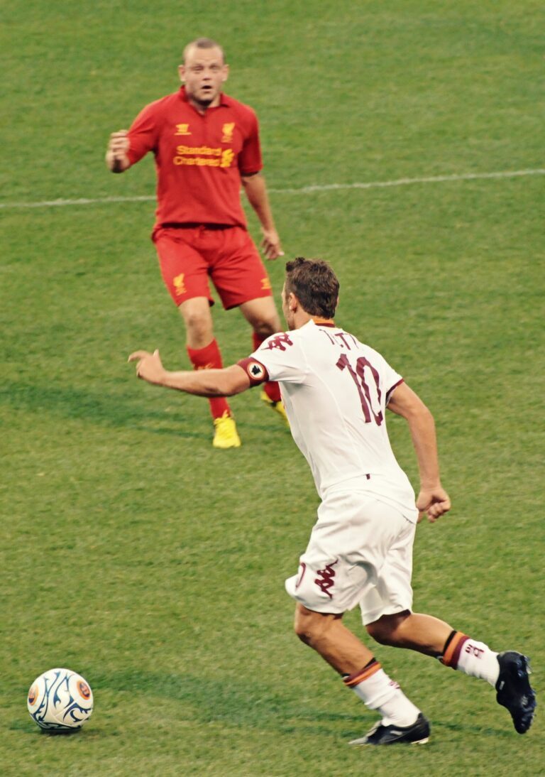 Francesco Totti durante una partita della Roma