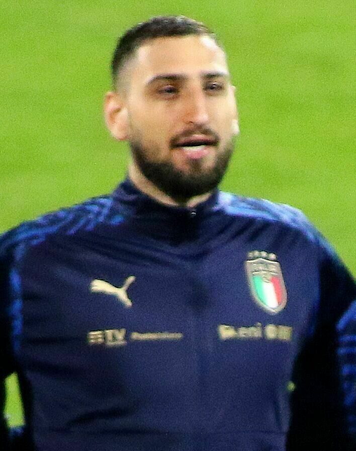 Il portiere Gianluigi Donnarumma con la maglia dell’Italia
