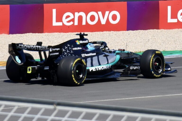 George Russell durante le prove del Gran Premio d'Australia 2026
