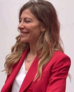 Francesca Fagnani durante un evento pubblico nel 2023