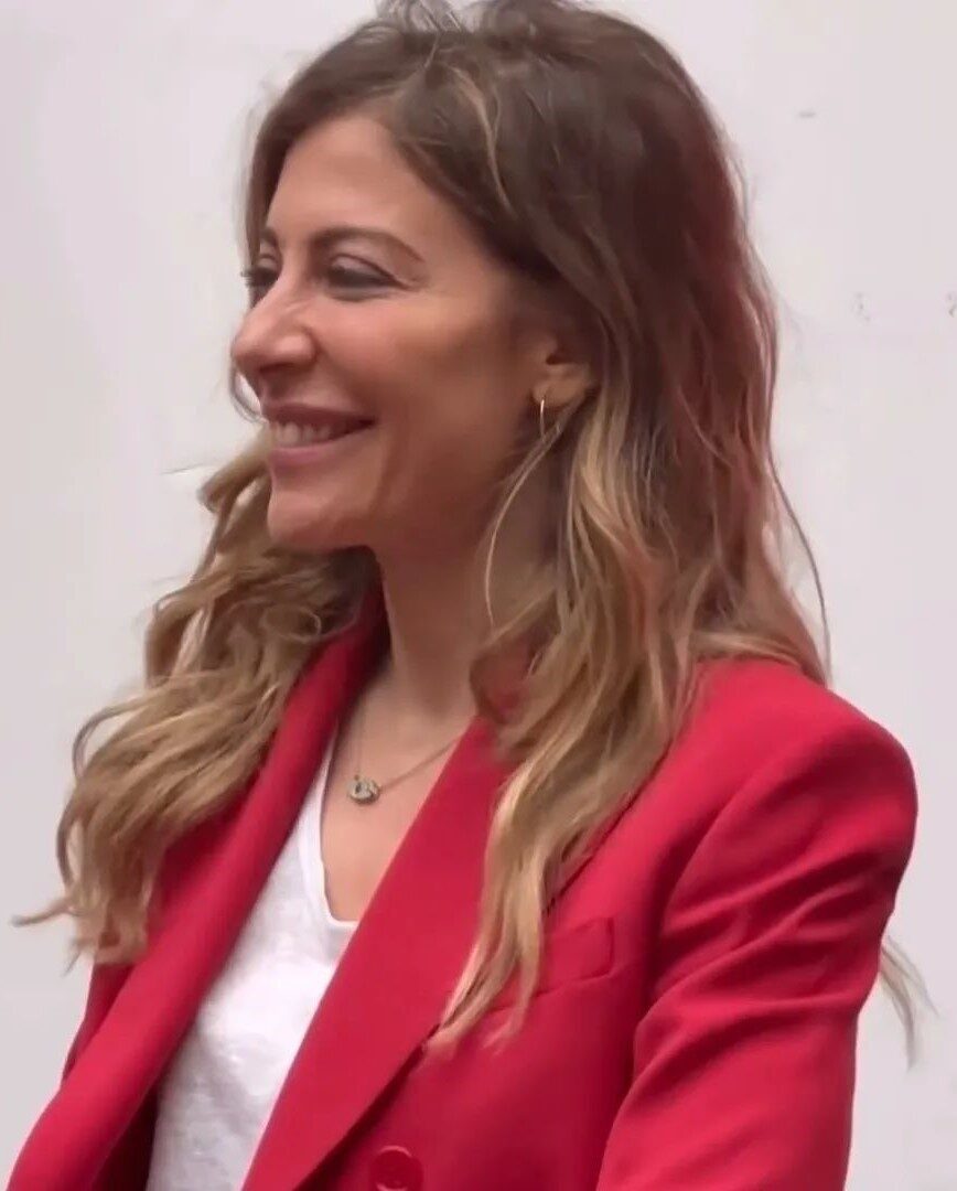 Francesca Fagnani durante un evento pubblico nel 2023