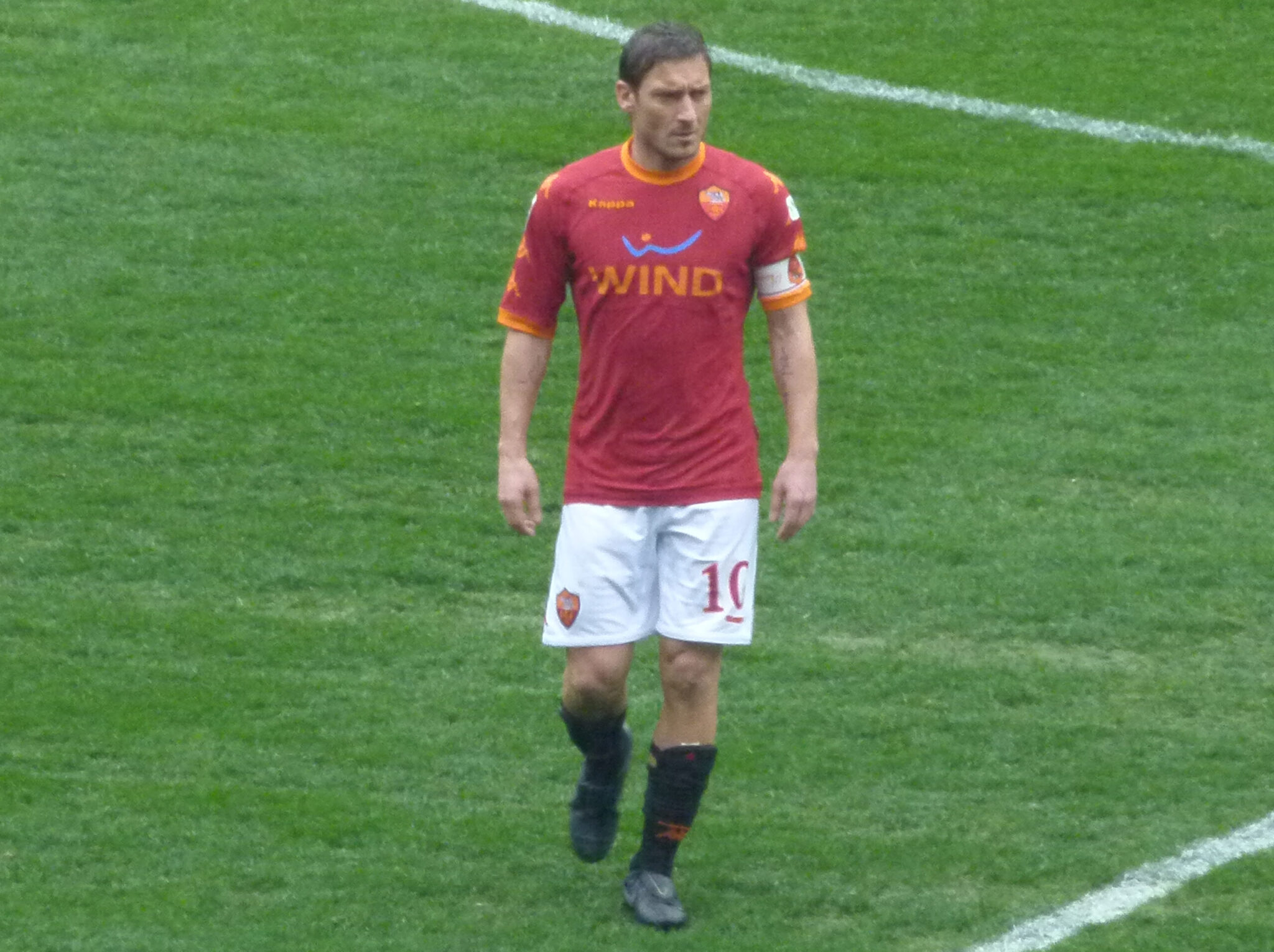 Francesco Totti con la maglia della Roma nel 2011