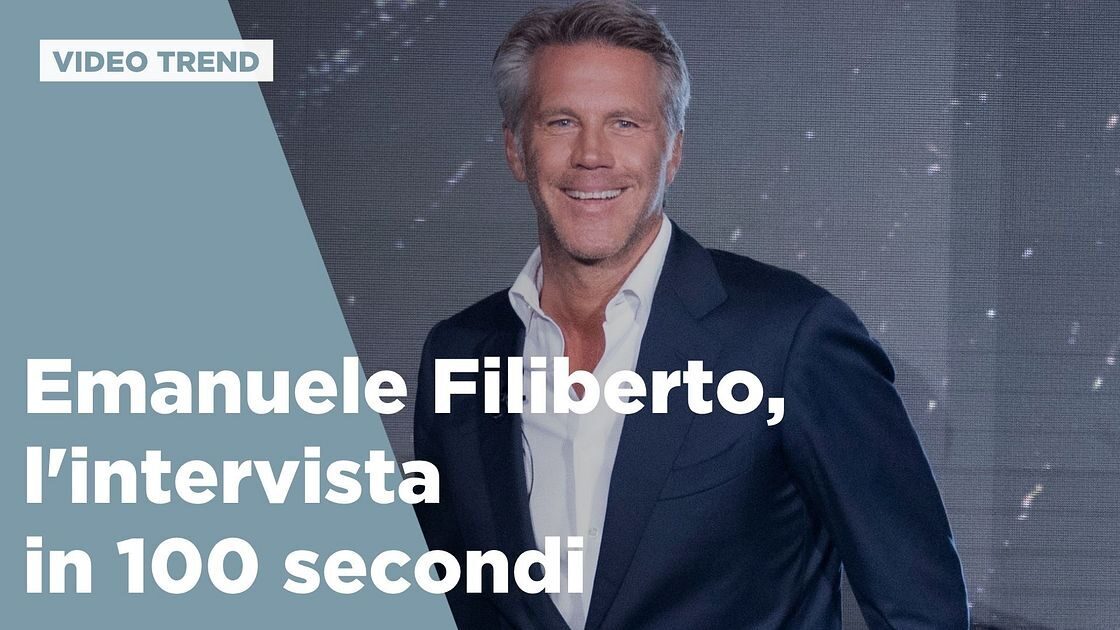 Emanuele Filiberto durante l'intervista a Verissimo
