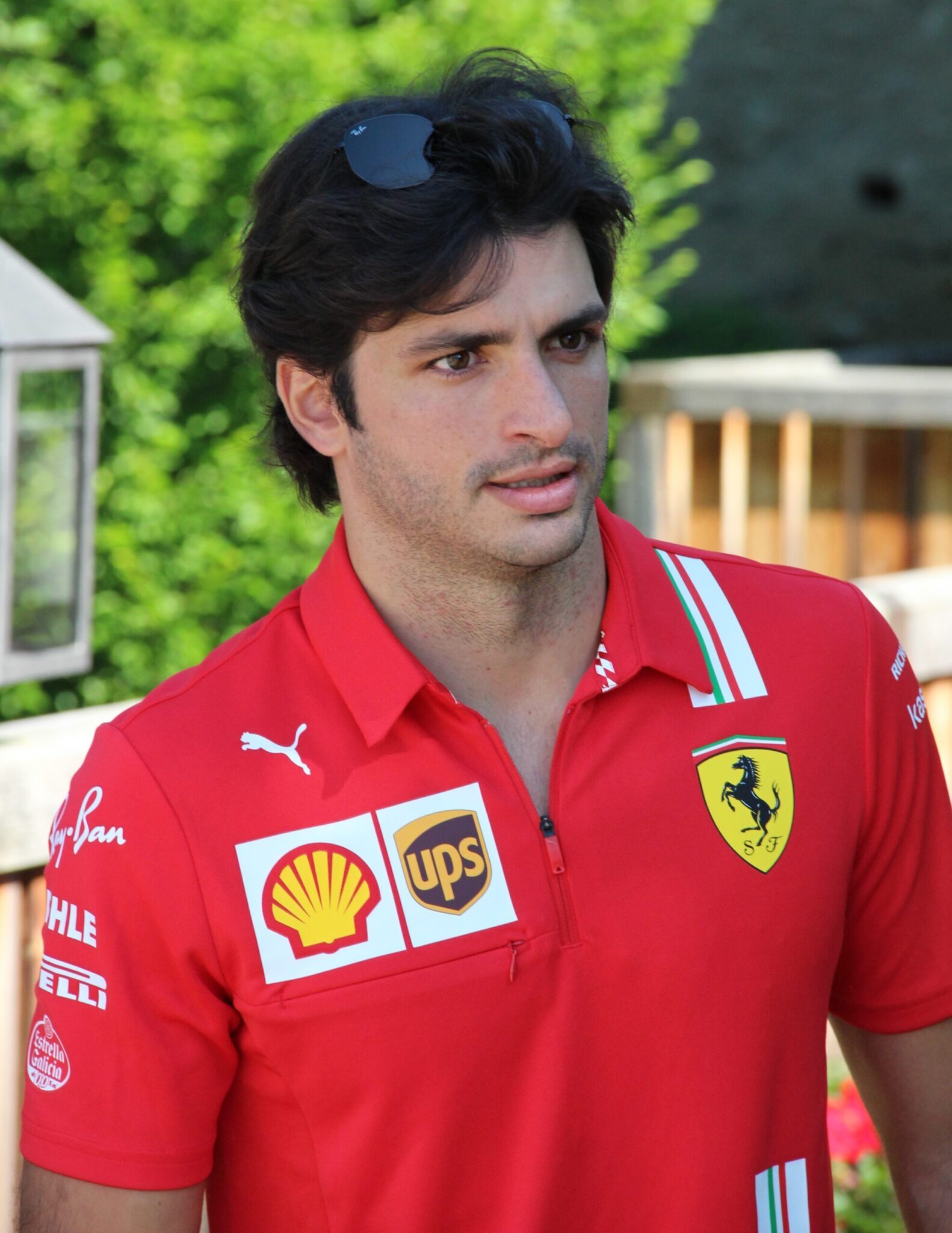 Carlos Sainz durante un incontro pubblico