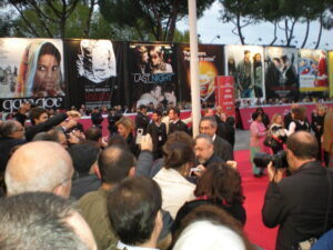 Il red carpet del Festival del Cinema di Roma nel 2010, foto di repertorio