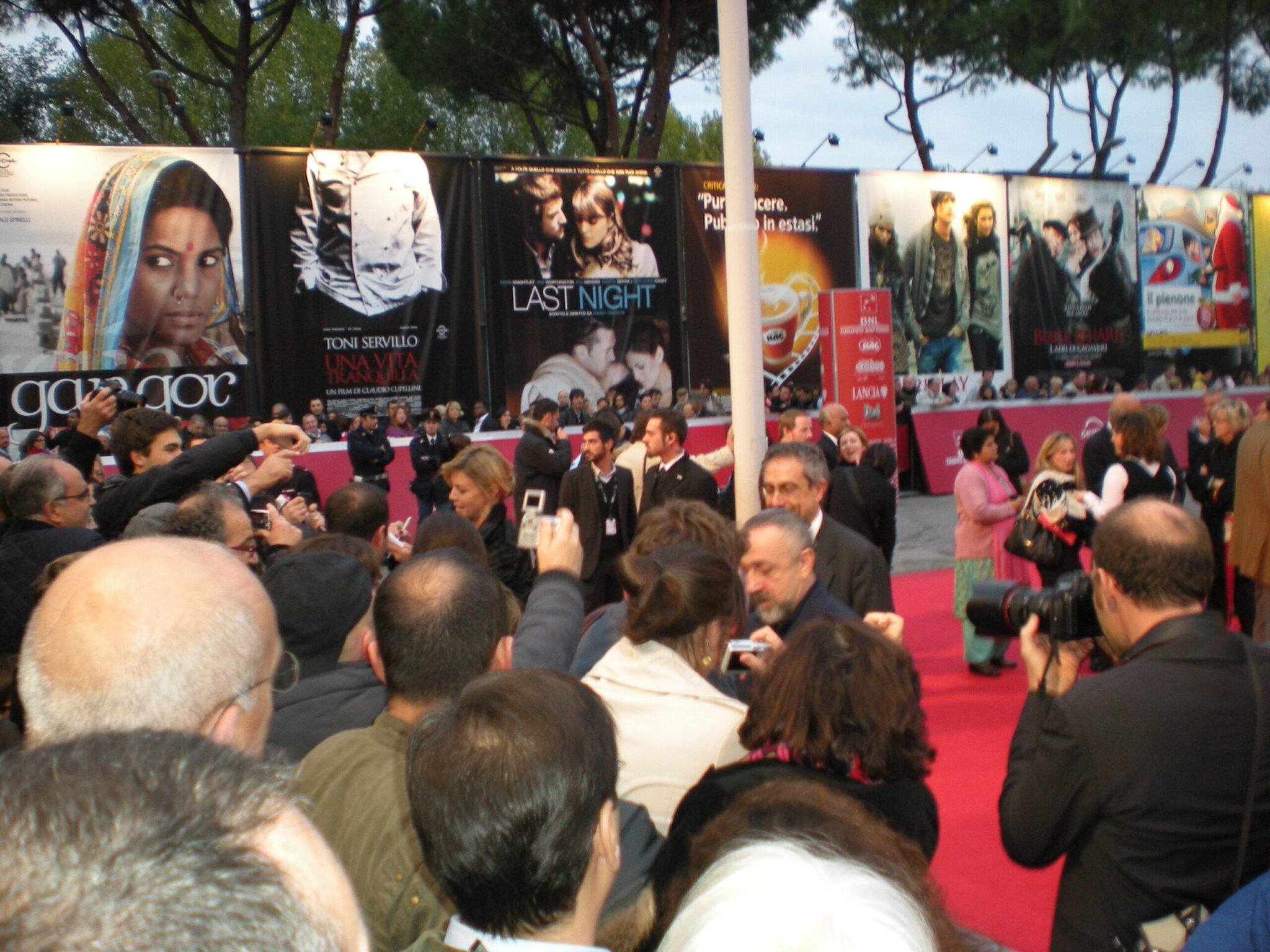 Il red carpet del Festival del Cinema di Roma nel 2010, foto di repertorio